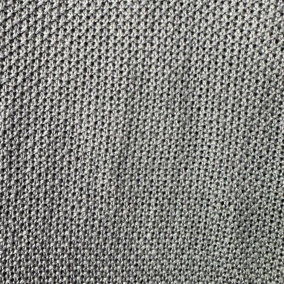 Irealandeye Women's Small Button Front Open Knit Cardigan Linen Blue Cable Knit - Picture 5 of 6